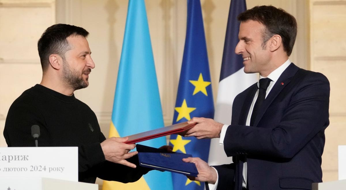 Umowa o bezpieczeństwie między Francją a Ukrainą. Zełenski: jest ambitna i konkretna