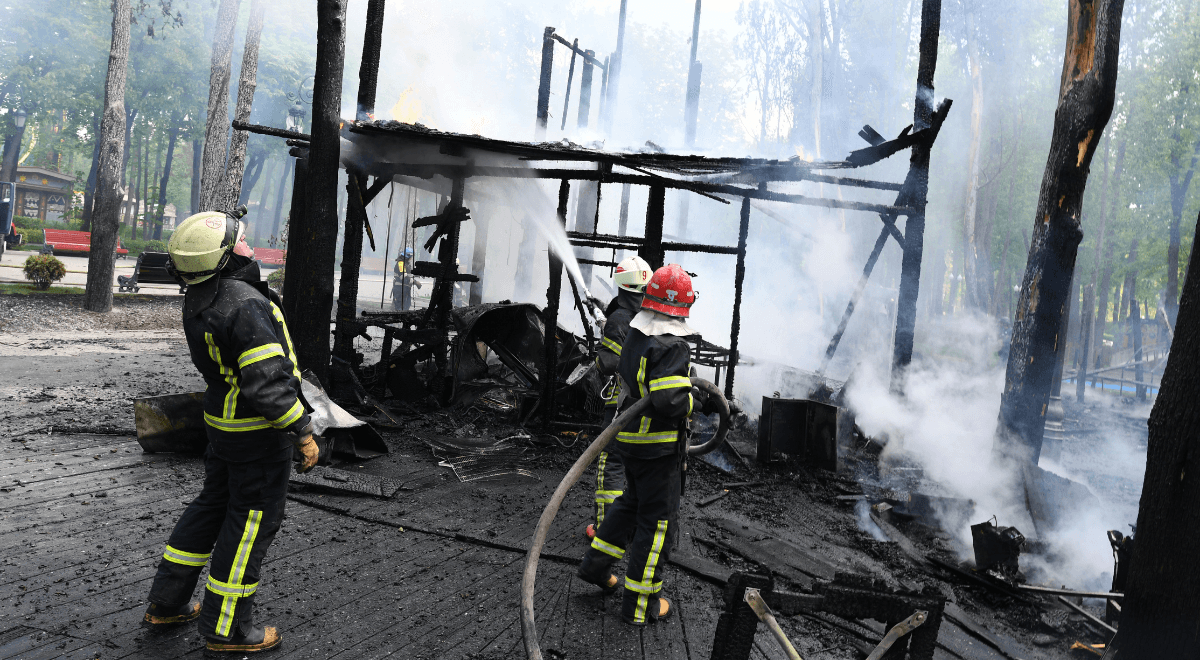 Ukraińska straż pożarna z pomocą z Polski. Kamiński: przekazaliśmy tysiące sztuk sprzętu
