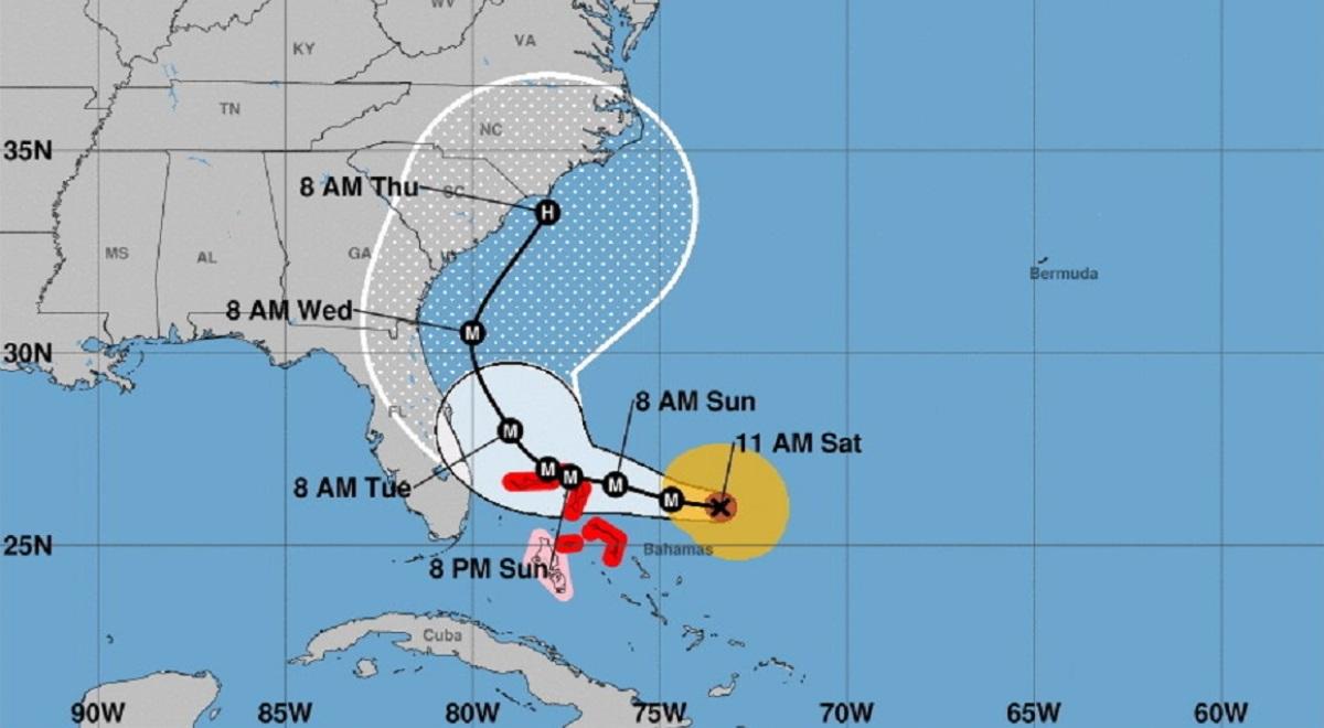 Dorian może ominąć Florydę. Zmiana kierunku przemieszczania się huraganu