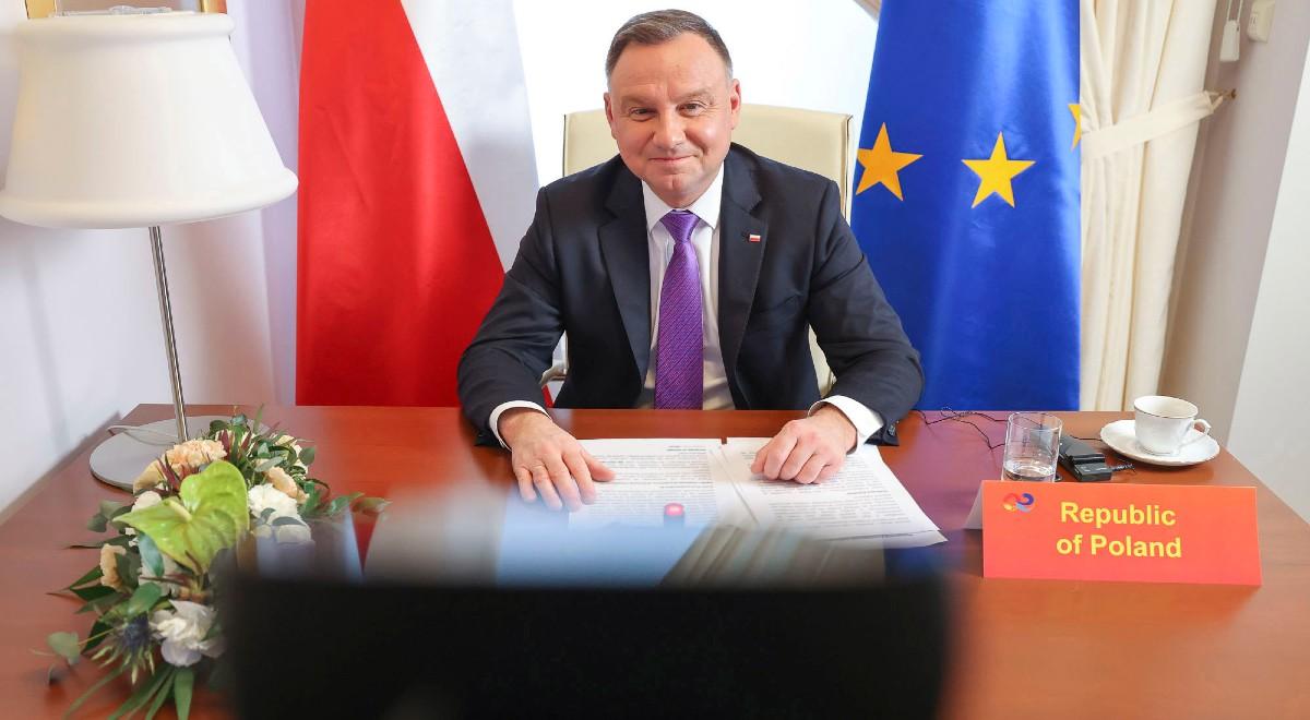 Prezydent Polski uczestniczył w szczycie 17+1. Wśród tematów współpraca z Chinami oraz pandemia