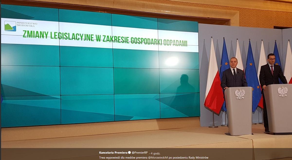 Rząd kieruje do Sejmu ustawy regulujące problem składowisk odpadów: będzie kontrola, monitoring, zabezpieczenia finansowe, kary