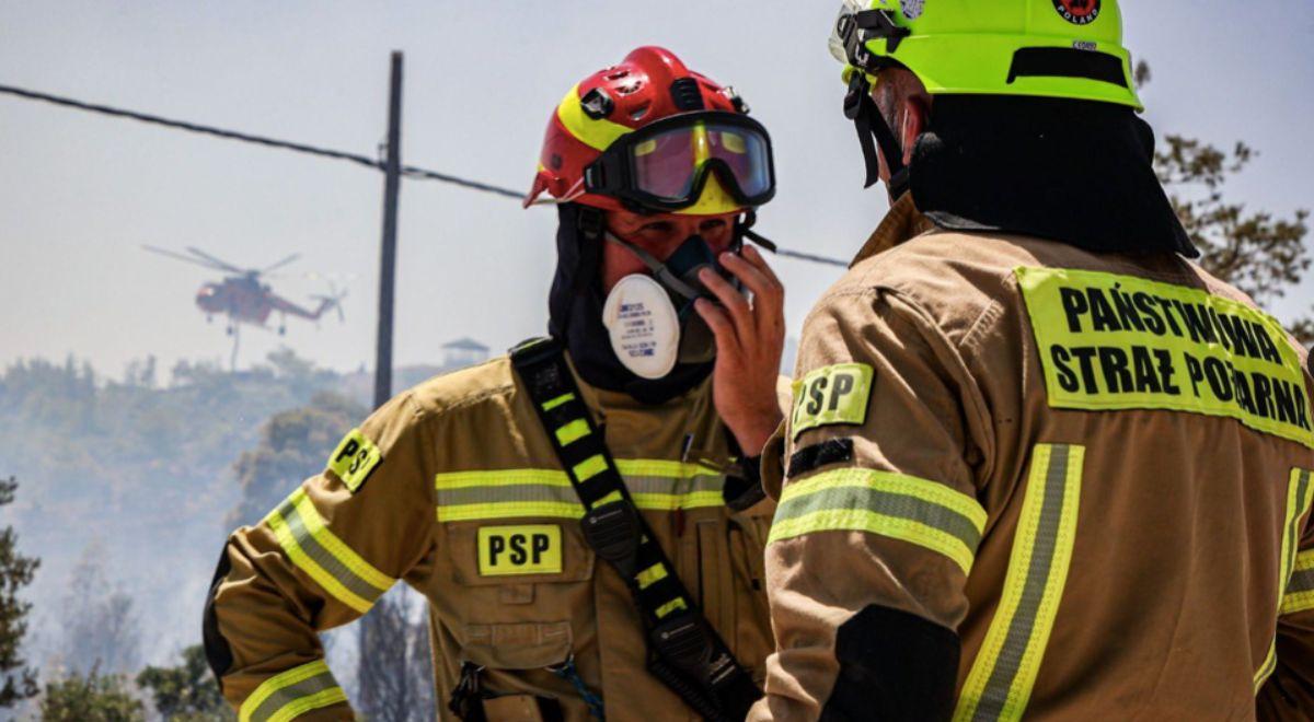 Polscy strażacy walczą z pożarami w Grecji. Sytuacja wciąż jest bardzo trudna