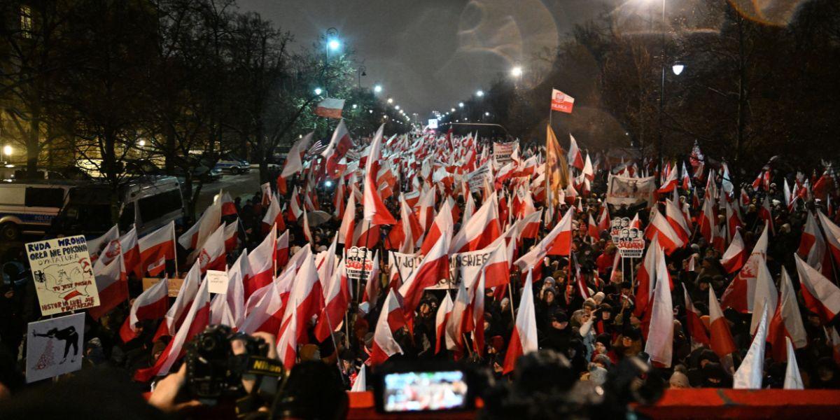 Rzecznik KSP: podczas "Protestu Wolnych Polaków" było bezpiecznie. Rozbieżne dane o frekwencji