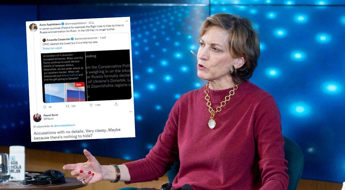 Żona Sikorskiego o "podziwie dla Putina" polskiej prawicy. Szef gabinetu prezydenta reaguje