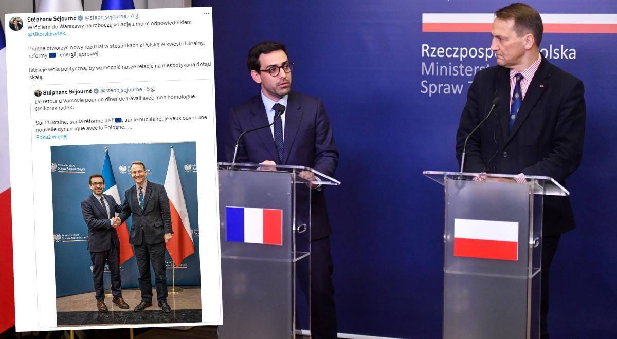 Szef francuskiej dyplomacji odwiedził Polskę. "Chcemy wzmocnić nasze relacje"