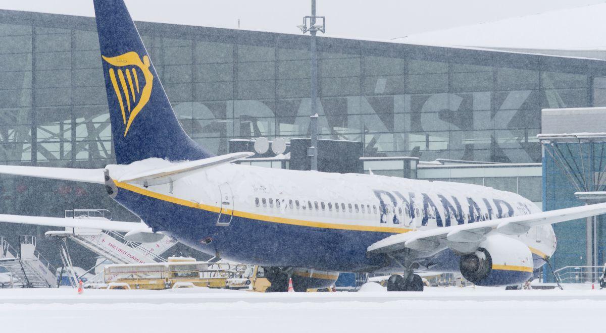 Atak zimy sparaliżował lotnisko w Gdańsku
