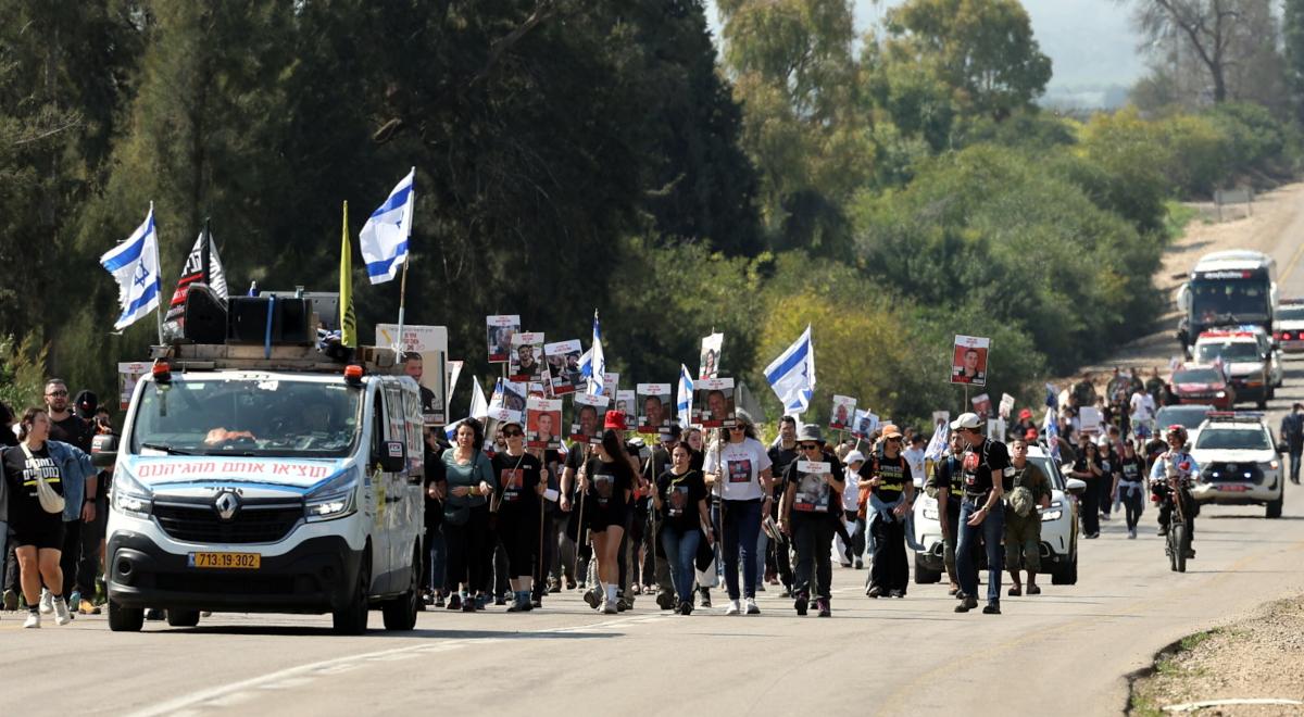 Strefa Gazy. Marsz rodzin zakładników. Chcą uwolnienia bliskich