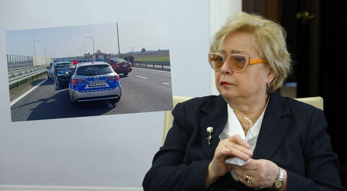 Małgorzata Gersdorf po wypadku motocyklisty na S8: jesteśmy szykanowani, zabrano nam samochód