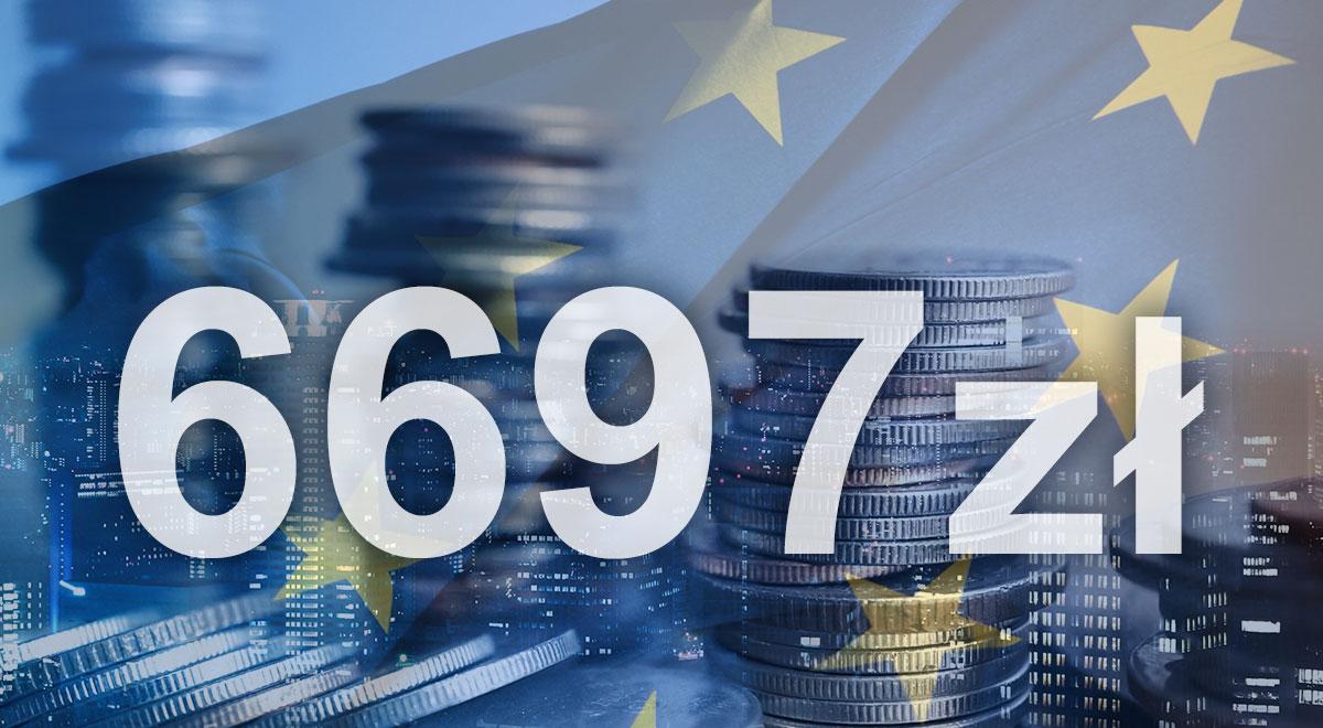 6 697 zł średnio zarabiali Polacy w UE w 2016 r.
