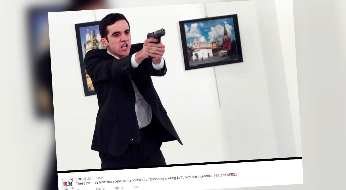 Rosyjski ambasador zastrzelony w Turcji. "Napastnik mówił o zemście i o Aleppo"