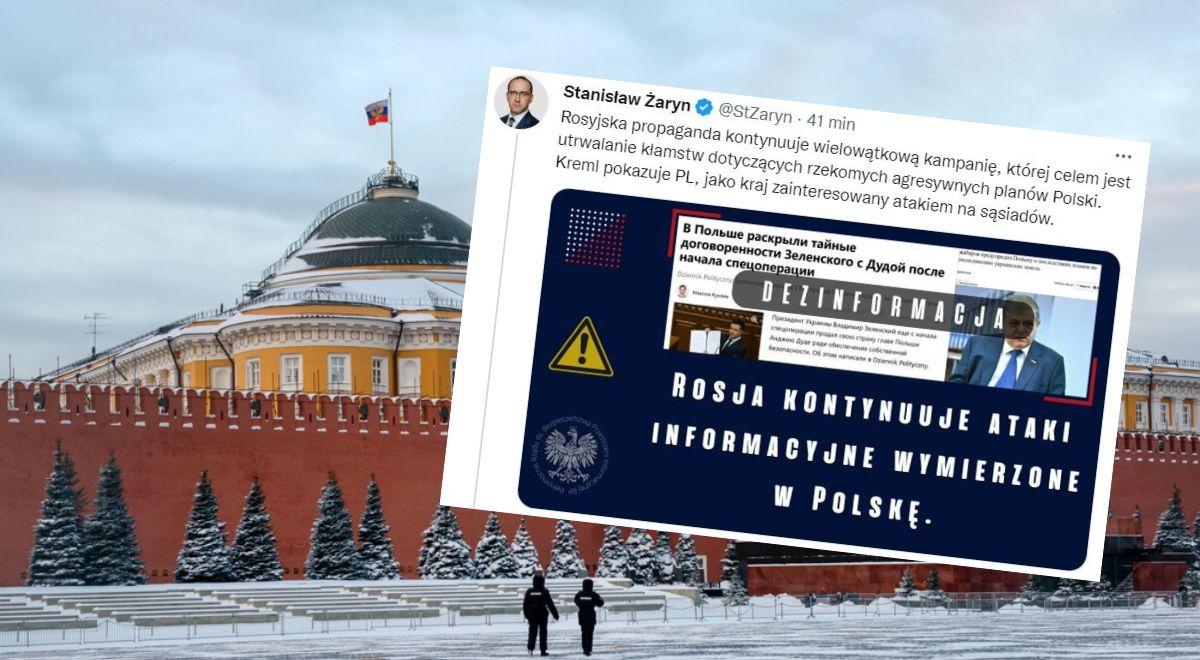 Kreml twierdzi, że Polska planuje atak na sąsiadów. Żaryn obnaża kłamstwa rosyjskiej propagandy