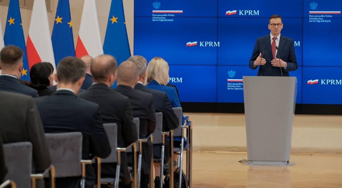 "Naszym sojusznikiem jest opinia publiczna Zachodu". Premier Morawiecki o niezbędnym wsparciu Ukrainy