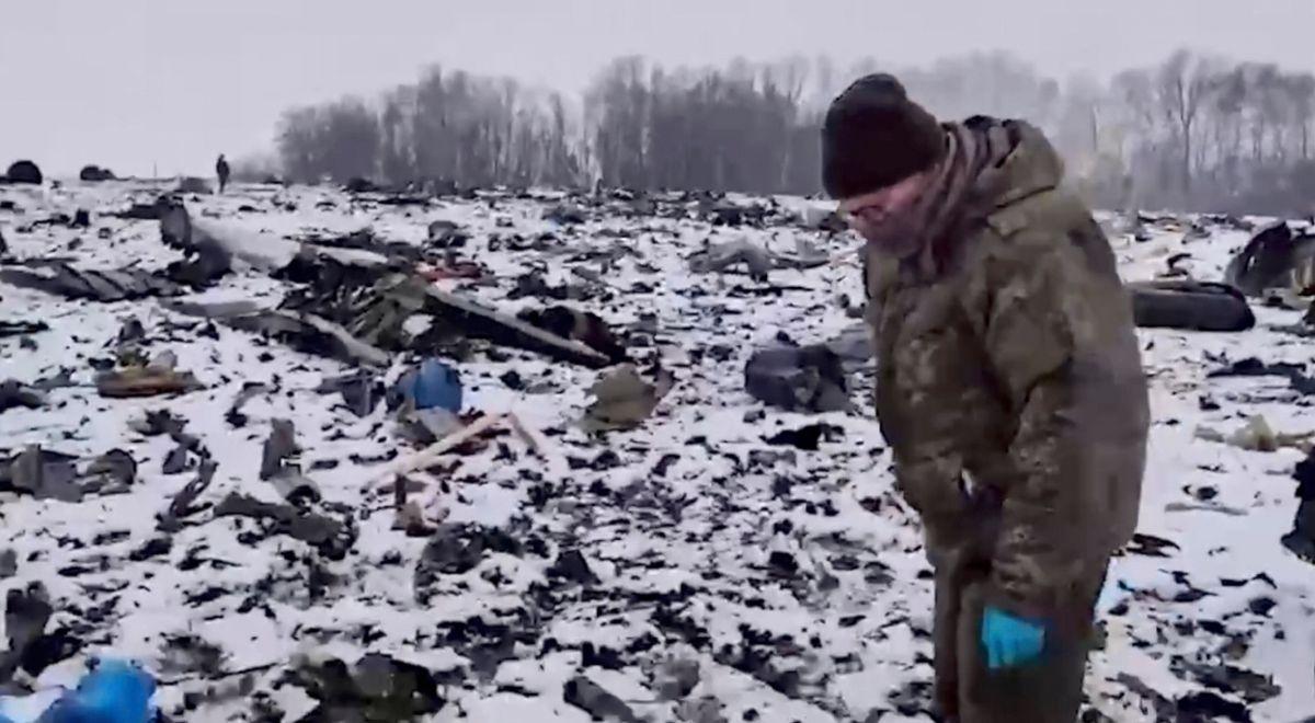 Ukraińscy jeńcy wojenni na pokładzie zestrzelonego Iła-98? Rosja nie przedstawia dowodów 