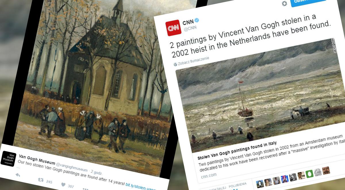 Odnaleziono dwa arcydzieła van Gogha. Obrazy miała włoska mafia 