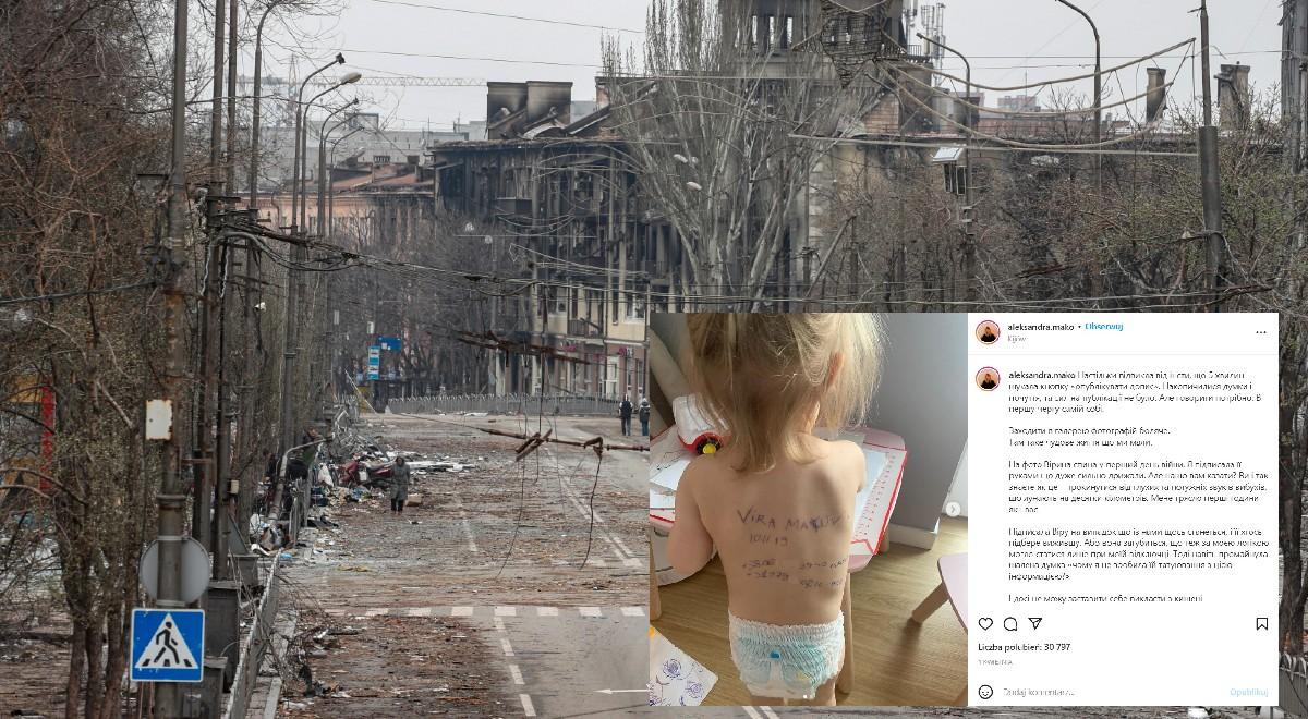 Matka napisała na plecach córki jej dane osobowe. Mała Wira z Ukrainy jest już bezpieczna