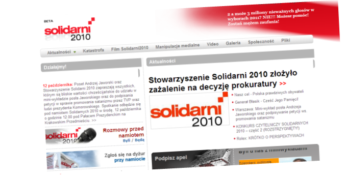 Solidarni 2010 spytają Komorowskiego o "Nergala"