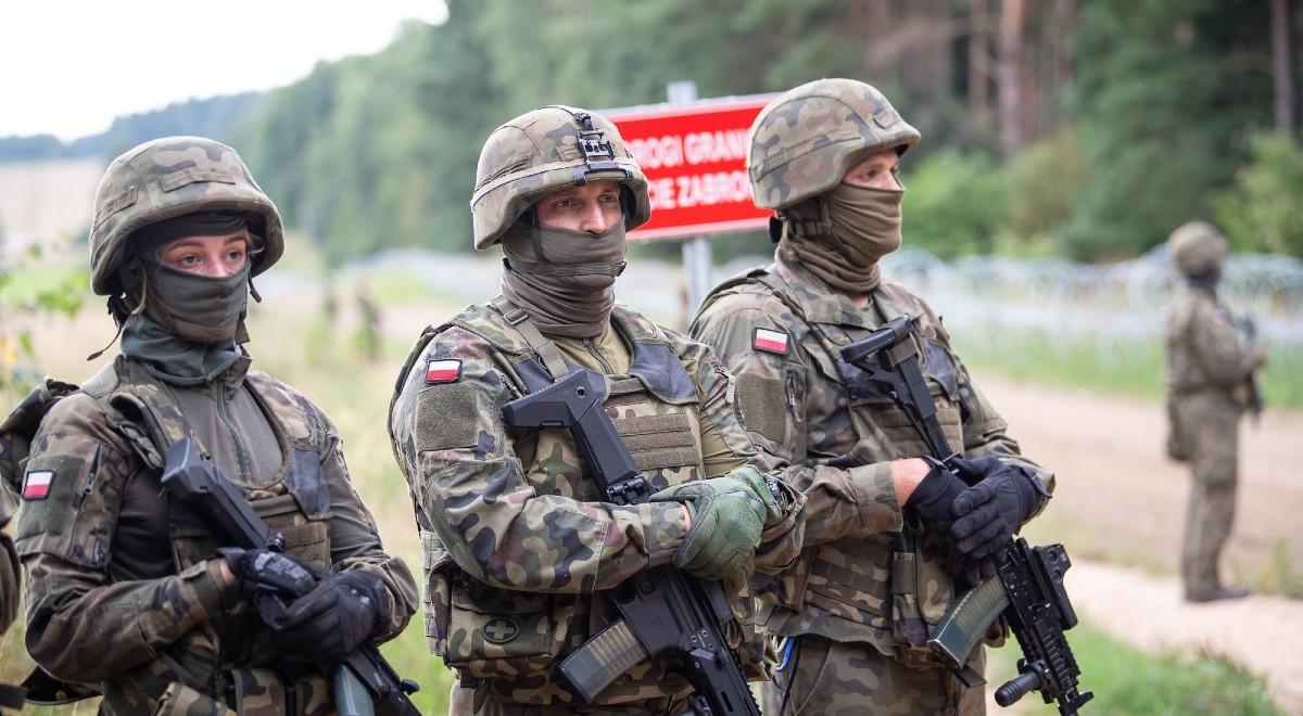Wsparcie wojska na polsko-białoruskiej granicy. MON: obecnie jest tam ponad 1000 żołnierzy