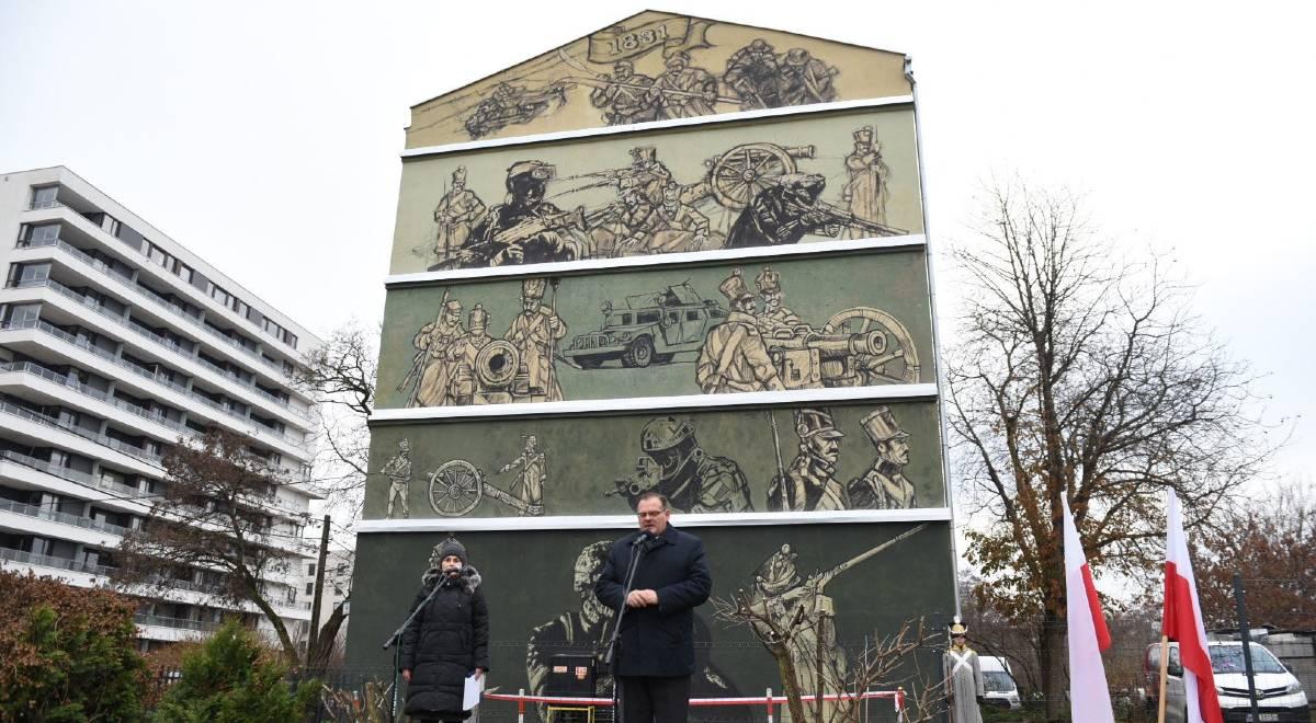"Ma upamiętnić bohaterów". Polska Fundacja Narodowa wsparła powstanie muralu o obronie Reduty Ordona w 1831 r.