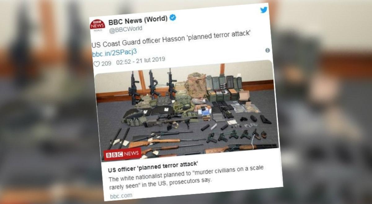 USA: porucznik planował atak terrorystyczny. "Marzę o sposobie zabicia prawie każdej osoby na Ziemi"