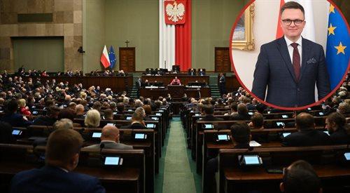 Marszałek Sejmu Szymon Hołowni...