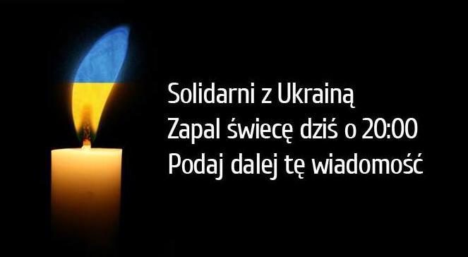 Zapalmy świeczki w oknach na rzecz solidarności z Ukrainą 