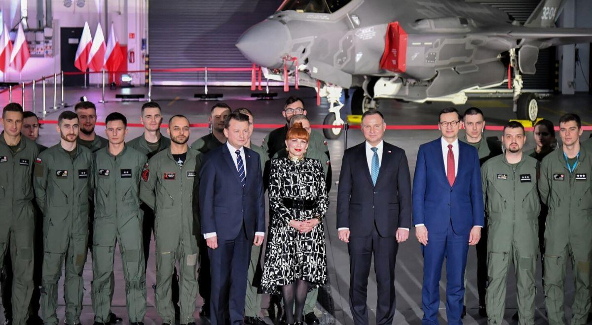 "Polskie Siły Powietrzne dołączyły dziś do światowej elity". Szef MON o zakupie F-35