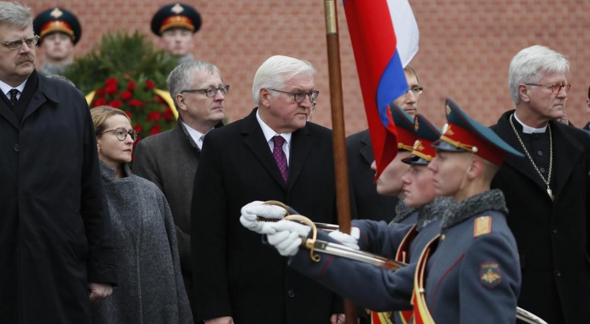 "Spirala negatywu szkodzi obu stronom i niesie ryzyko". Prezydent Niemiec w Rosji, spotka się z Putinem i Gorbaczowem