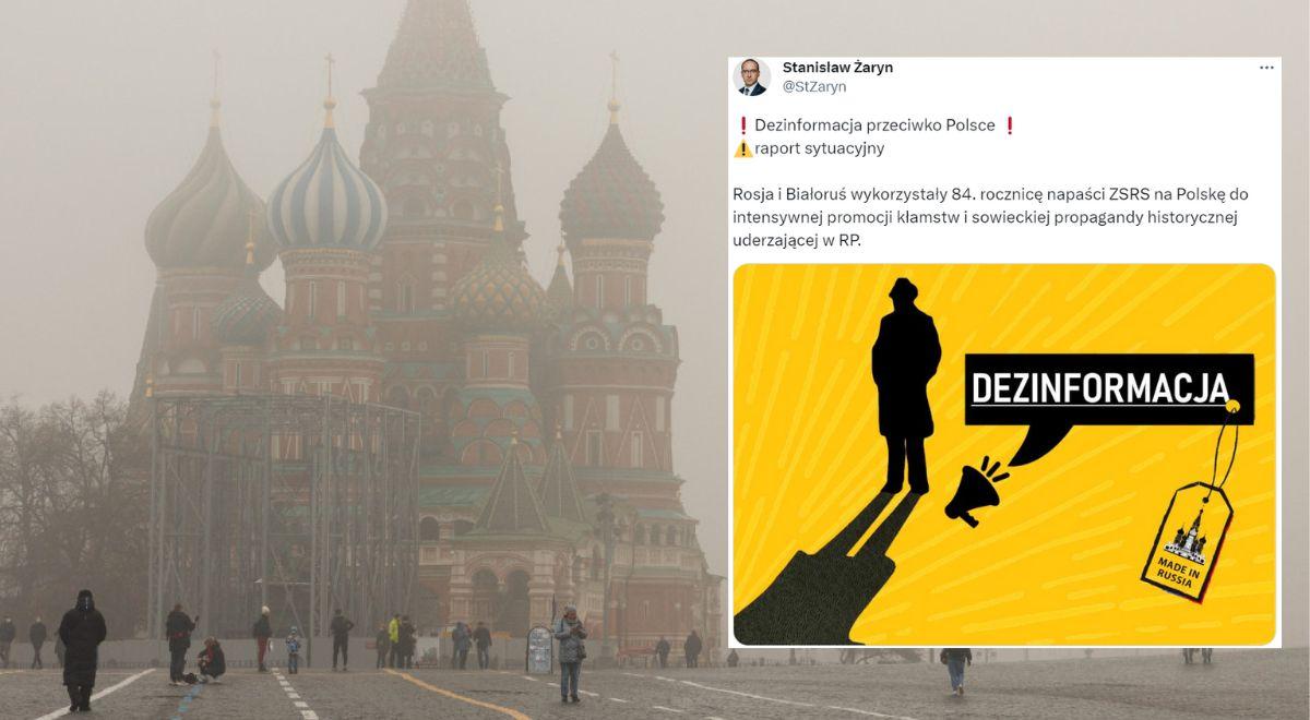 Rosyjska dezinformacja w pigułce. Żaryn pokazuje, jak Kreml kłamał o zbrodniczej napaści ZSRR na Polskę