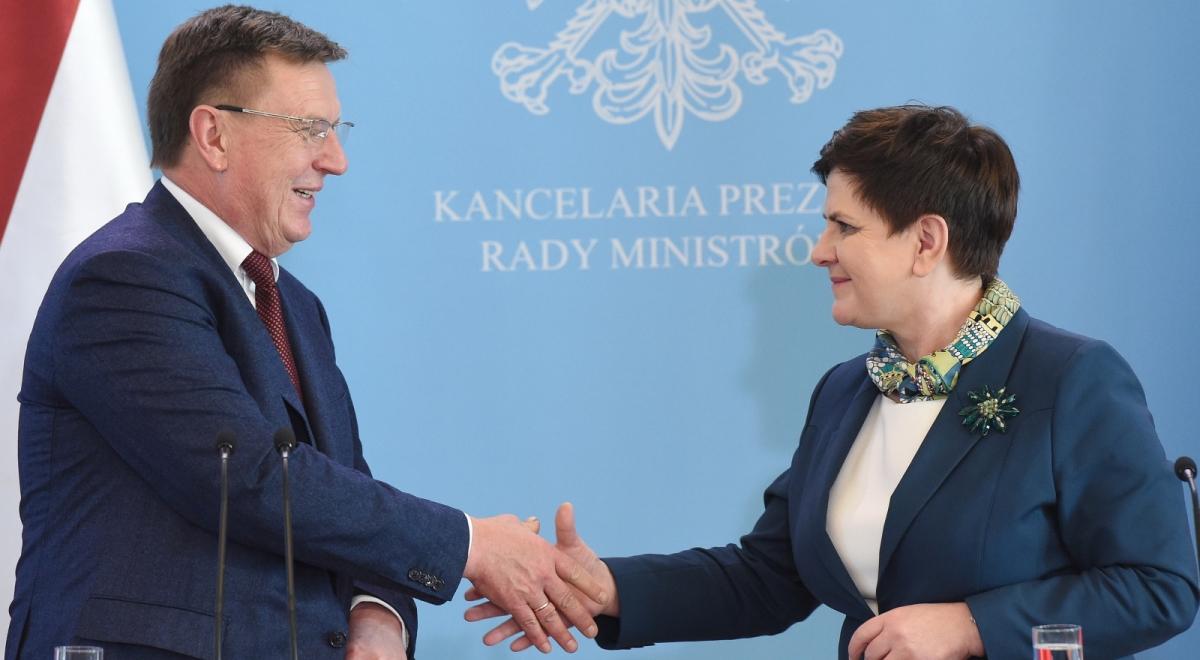 "Idziemy tą samą drogą". Beata Szydło spotkała się z premierem Łotwy