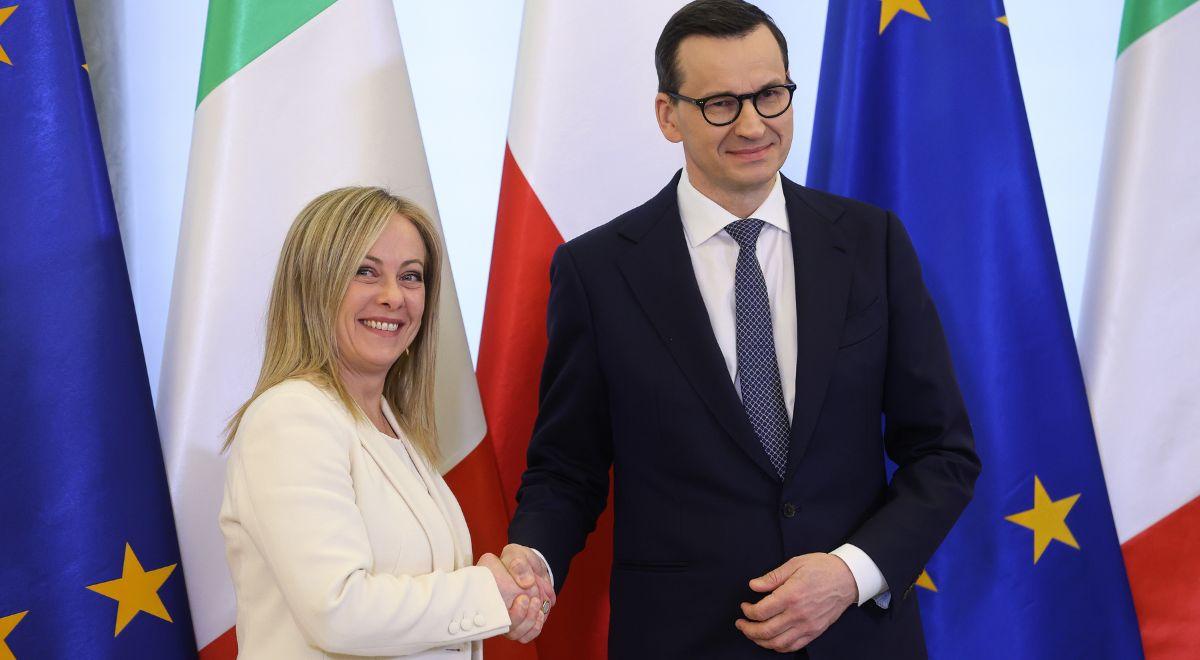 Mateusz Morawiecki rozmawiał z premier Włoch przed unijnym szczytem. Priorytetem wsparcie Ukrainy