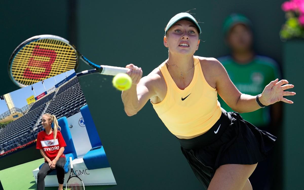 Anastazja Potapowa prowokuje w Indian Wells. Rosjanka kpi z władz tenisa 
