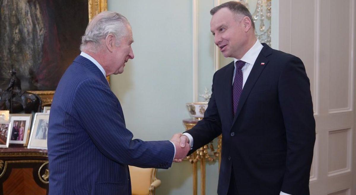 Prezydent Andrzej Duda spotkał się z królem Karolem III