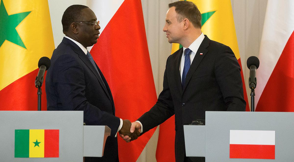 Drugi dzień wizyty prezydenta Senegalu w Polsce - m. in. spotkanie z delegacją Ursusa