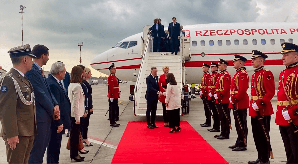 Prezydent Duda przybył do Albanii. To pierwsza od 20 lat oficjalna wizyta w tym kraju