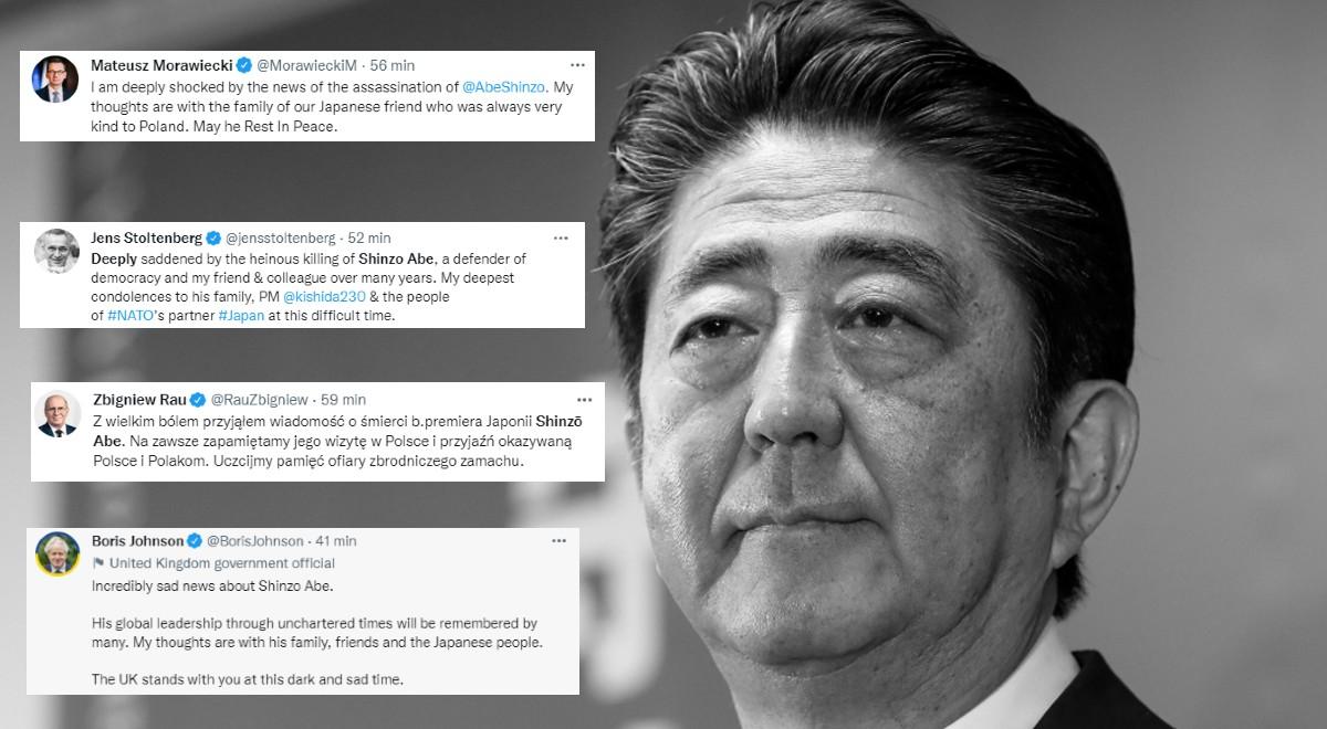 Świat w szoku po zabójstwie Shinzo Abe. "Ofiara zbrodniczego zamachu"