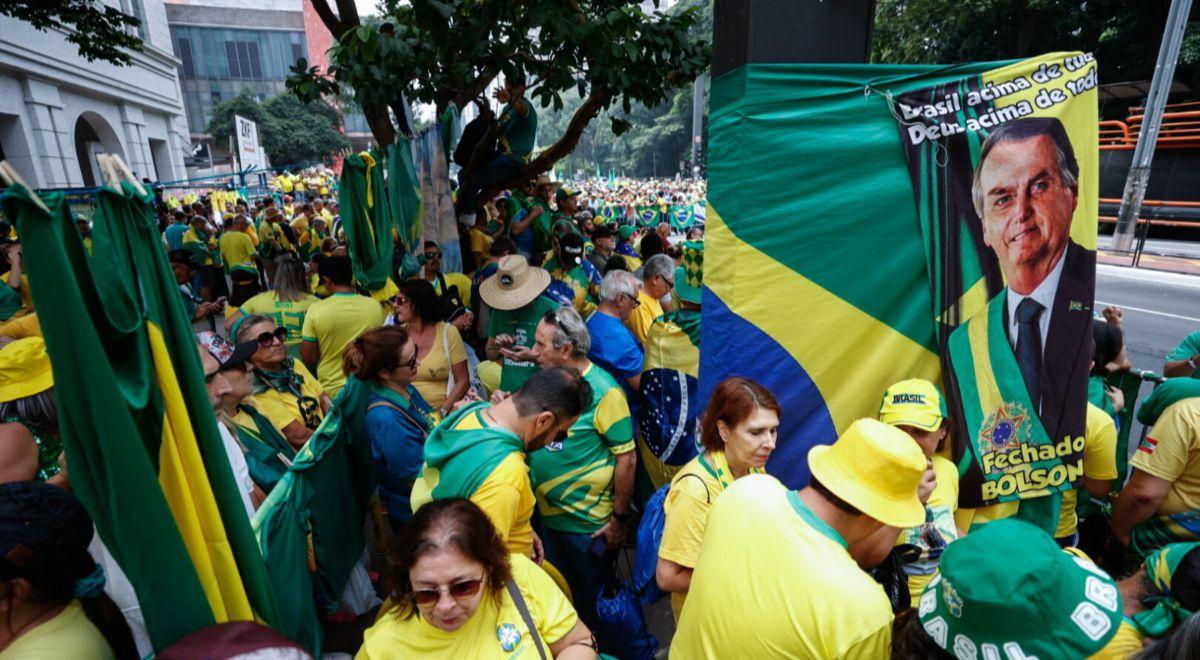 Demonstracja poparcia dla byłego prezydenta Brazylii. Bolsonaro zgromadził tłumy