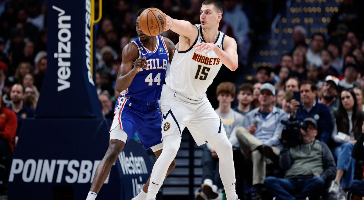 NBA: Nikola Jokić z kolejnym triple-double. Nuggets lepsi od 76ers 