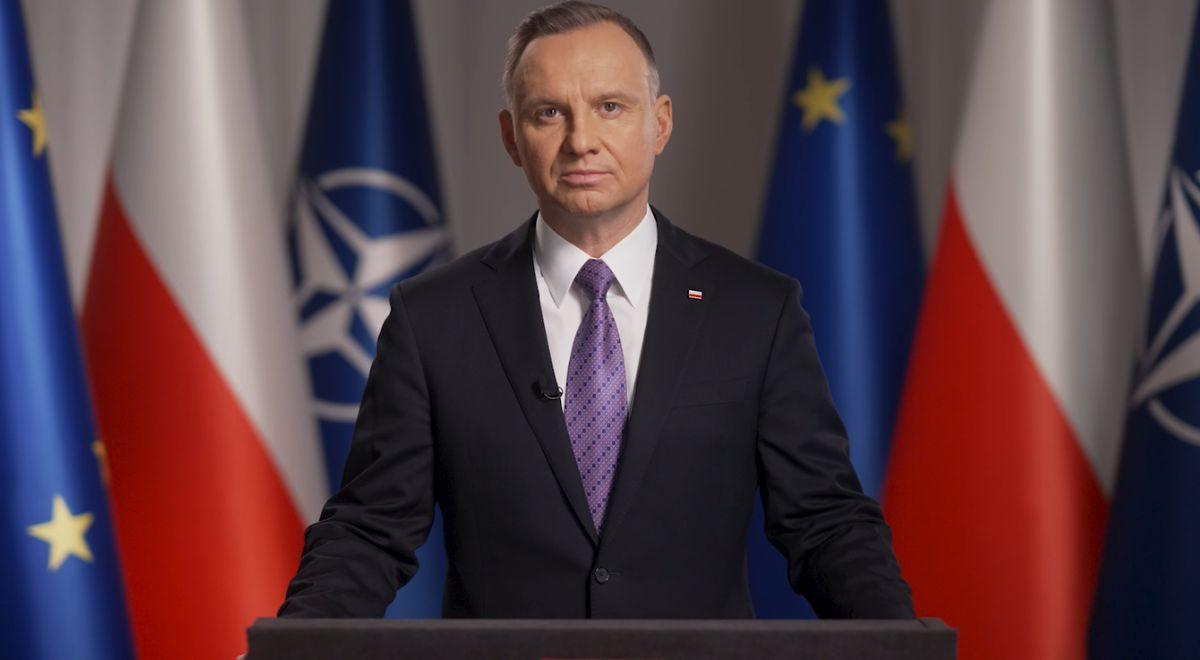 Prezydent Andrzej Duda wygłosi orędzie tuż przed nocą sylwestrową