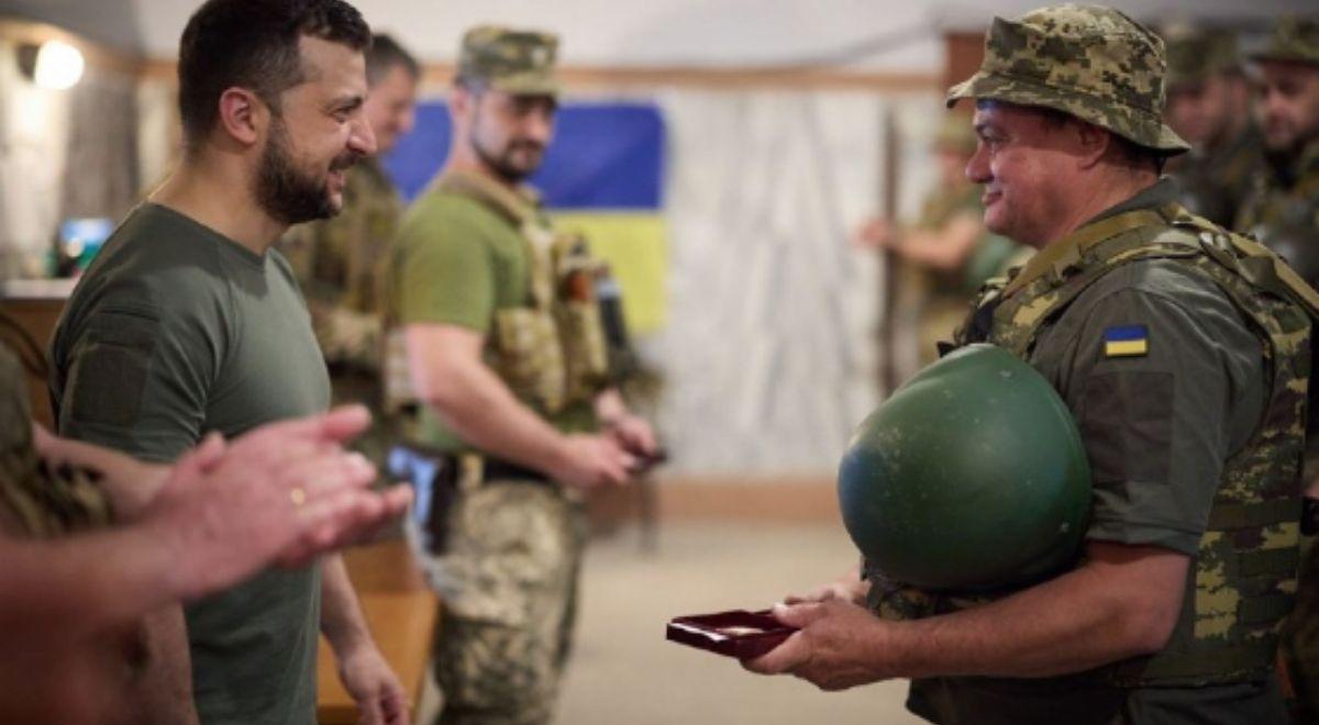 Prezydent Zełenski spotkał się z ukraińskimi żołnierzami. "W ich oczach widać wiarę w zwycięstwo"