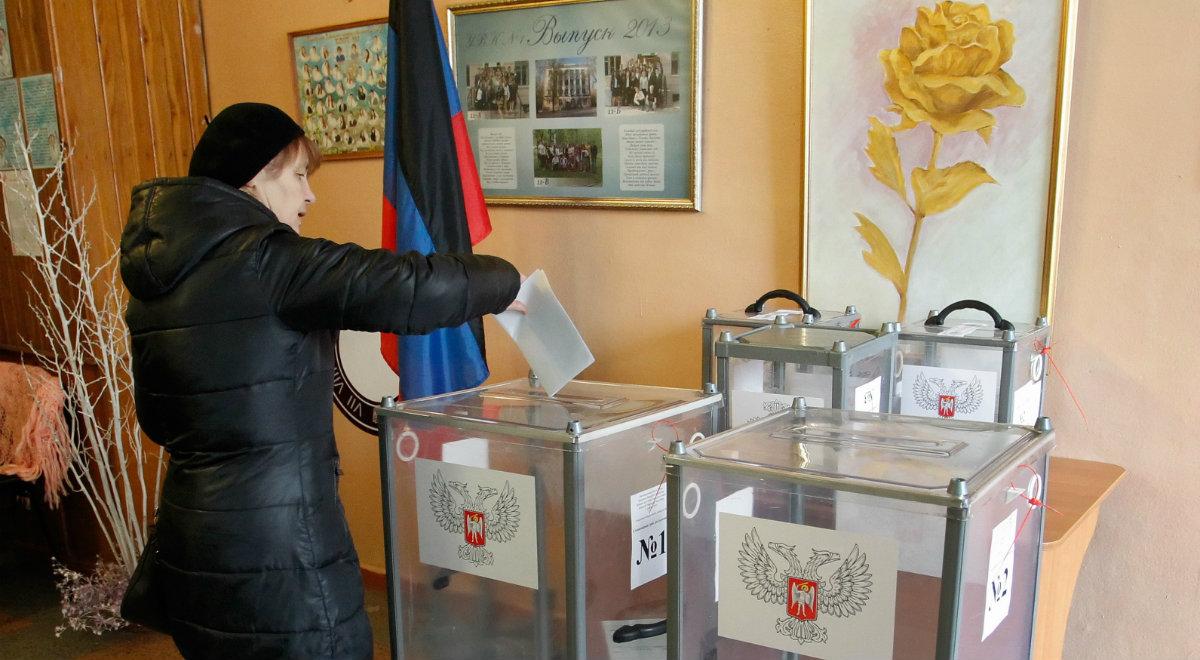 Separatyści przeprowadzili pseudowybory w Donbasie. Ukraina domaga się sankcji wobec Rosji 