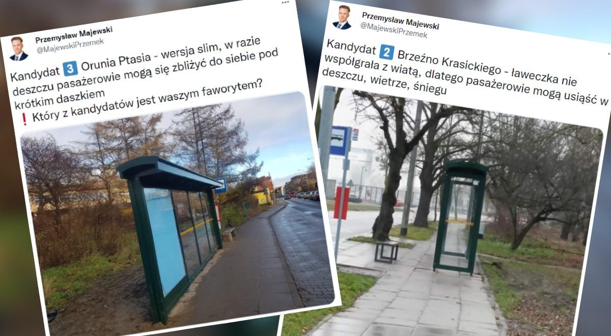 "Absurdalnie drogie i niefunkcjonalne". Nowe wiaty przystankowe w Gdańsku stały się obiektem drwin