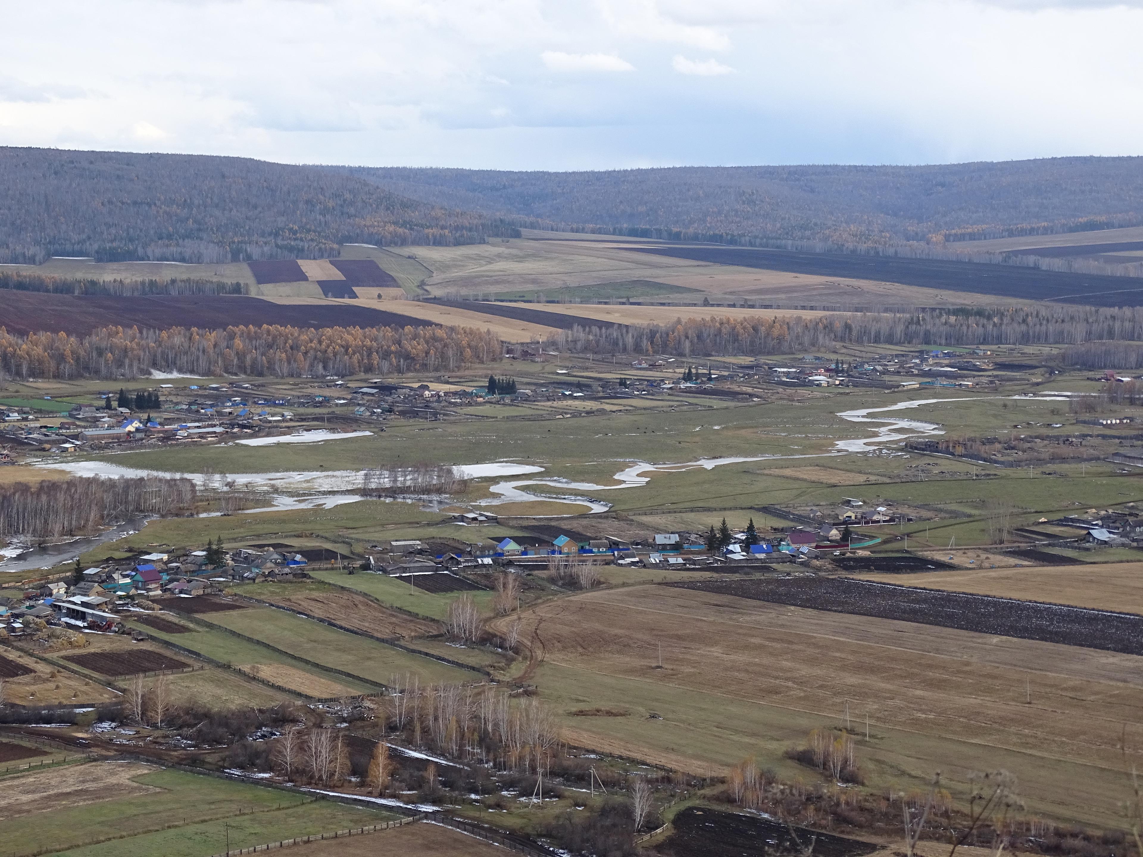 Wieś Wierszyna na Syberii