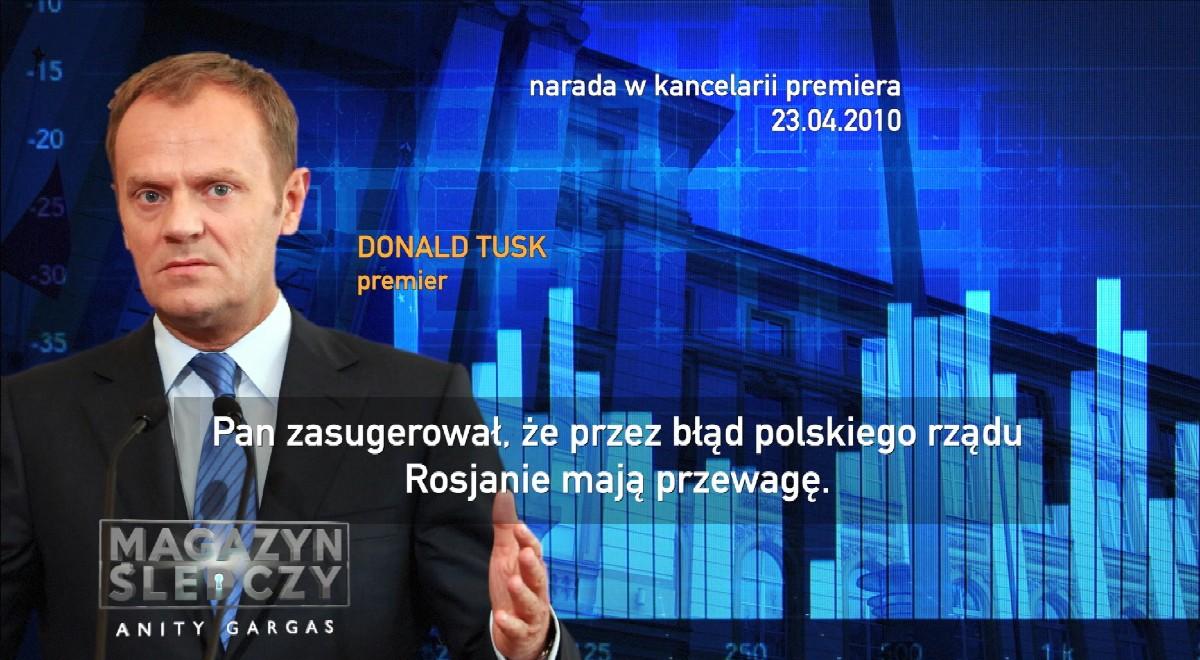 Narada u Tuska po katastrofie smoleńskiej. Dziennikarze TVP skierują nagranie do prokuratury
