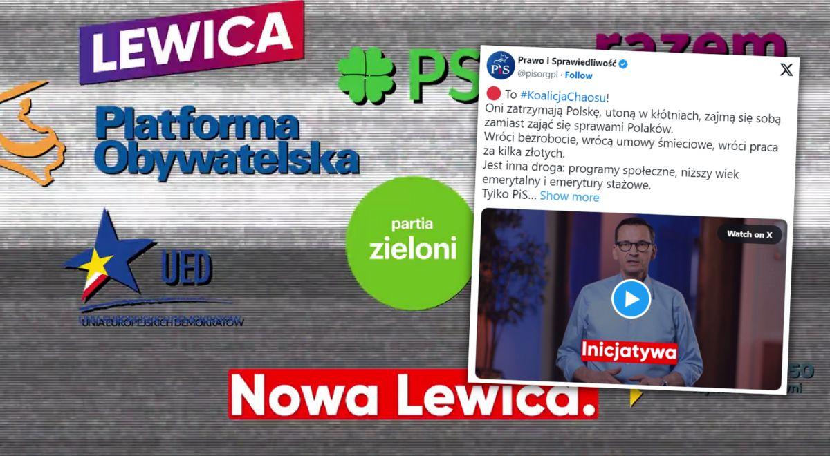 "To koalicja chaosu". Premier Morawiecki ostrzega przed głosowaniem na opozycję. Nowy spot PiS