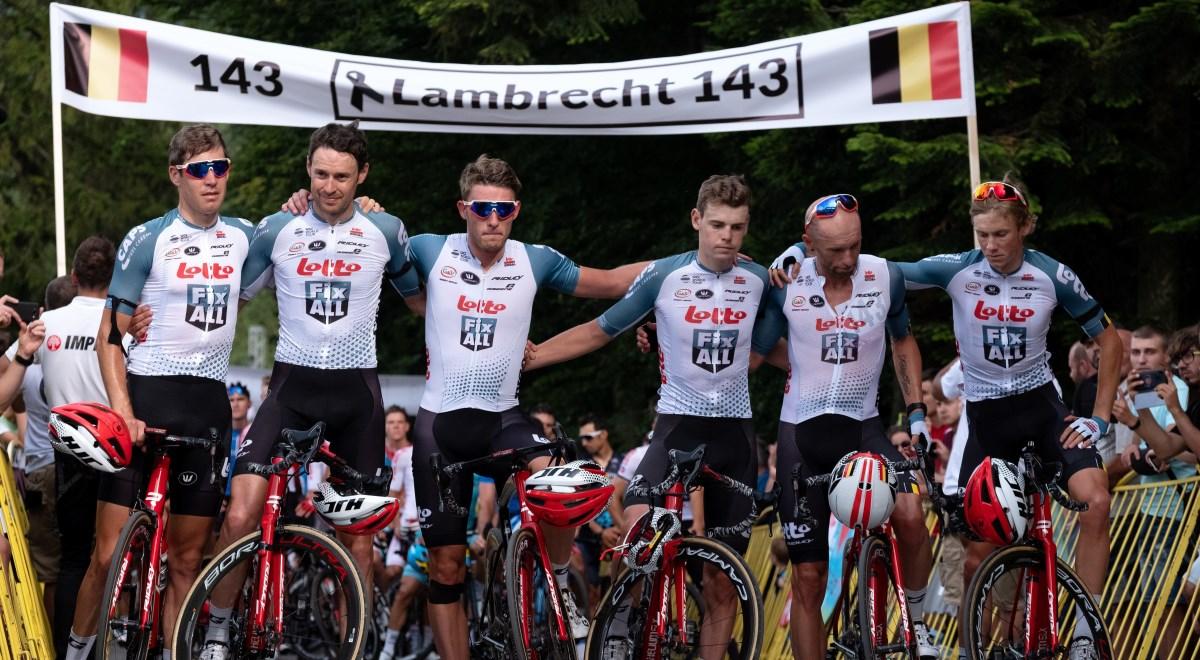 Tour de Pologne 2019: kolarze w hołdzie Lambrechtowi [WIDEO]