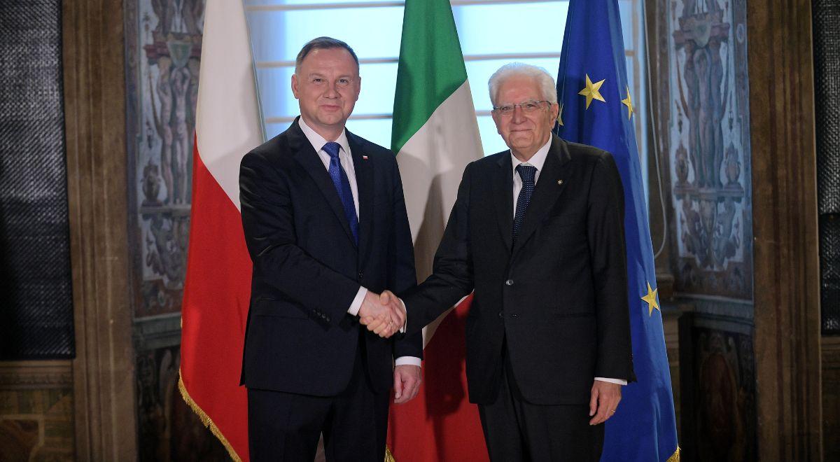 Prezydent Włoch rozpoczyna wizytę w Polsce. W planach rozmowy o relacjach dwustronnych