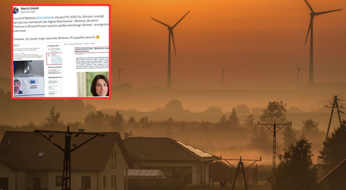 Afera wiatrakowa. Żona eksperta Polski 2050 ds. klimatu i energii pracuje dla branżowego giganta