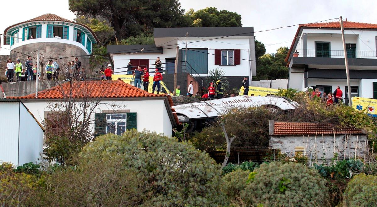 Tragiczny wypadek autokaru na Maderze. Przyczyną awaria układu hamulcowego?