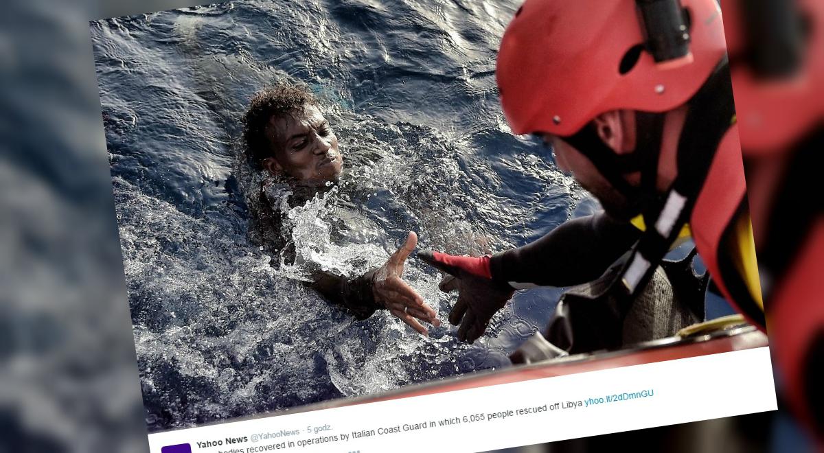 Włochy: uratowano rekordową liczbę imigrantów. Płynęli na dziesiątkach łodzi