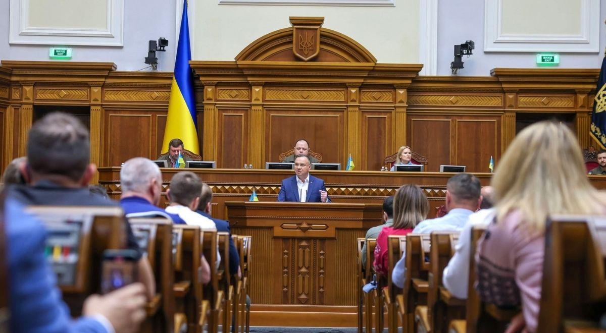 "Wolny świat ma dziś twarz Ukrainy". Andrzej Duda wygłosił orędzie w Kijowie